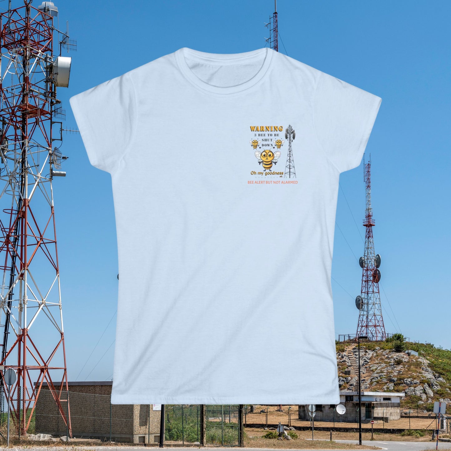 WARNING - 3 Bee to be shut down beeasone Women's Softstyle T-shirt - diff colors