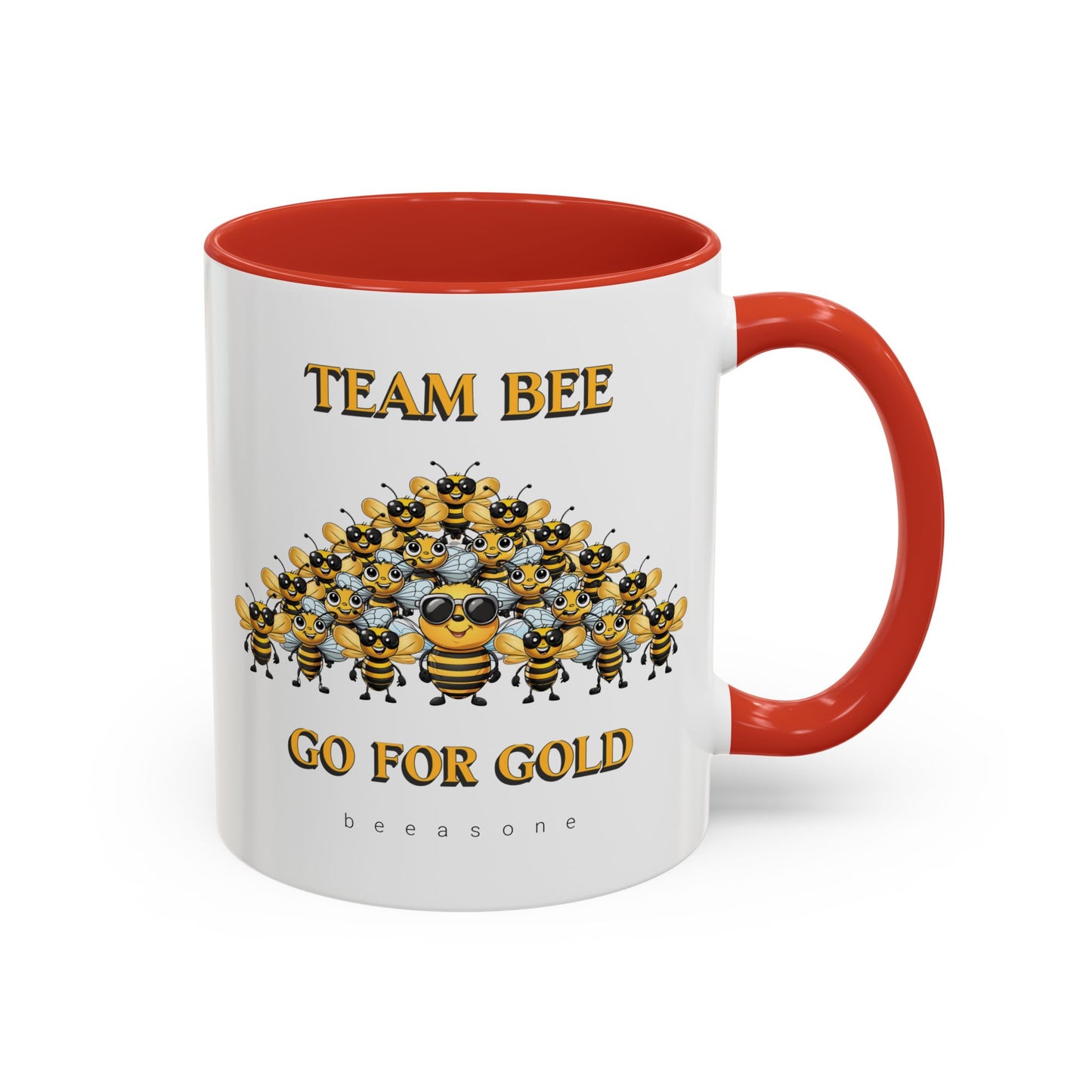 Team Bee Going for Gold beeasone Hot Chocolate or Coffee Mug 11oz (325mls) or 15oz (443mls)