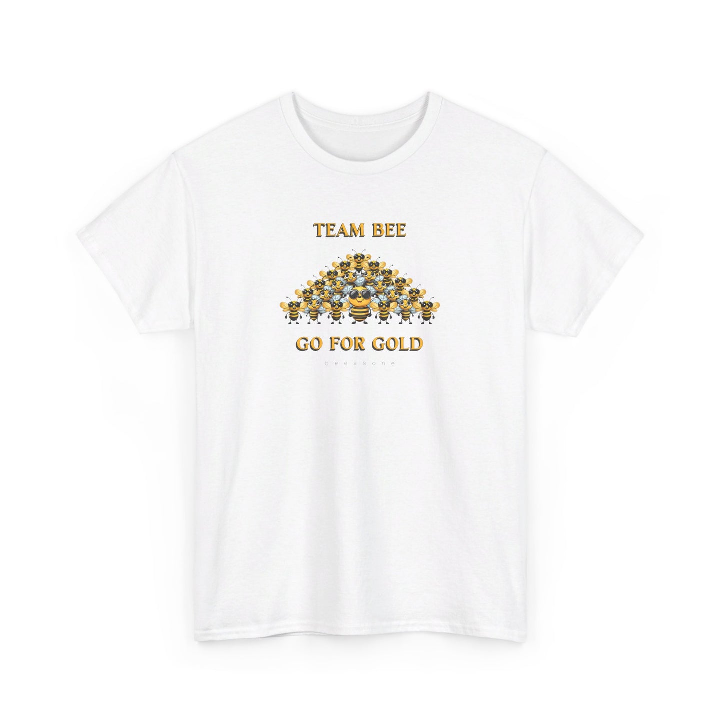 Team bee go for gold beeasone Adult Heavy Cotton T-shirt available in diff colors and sizes