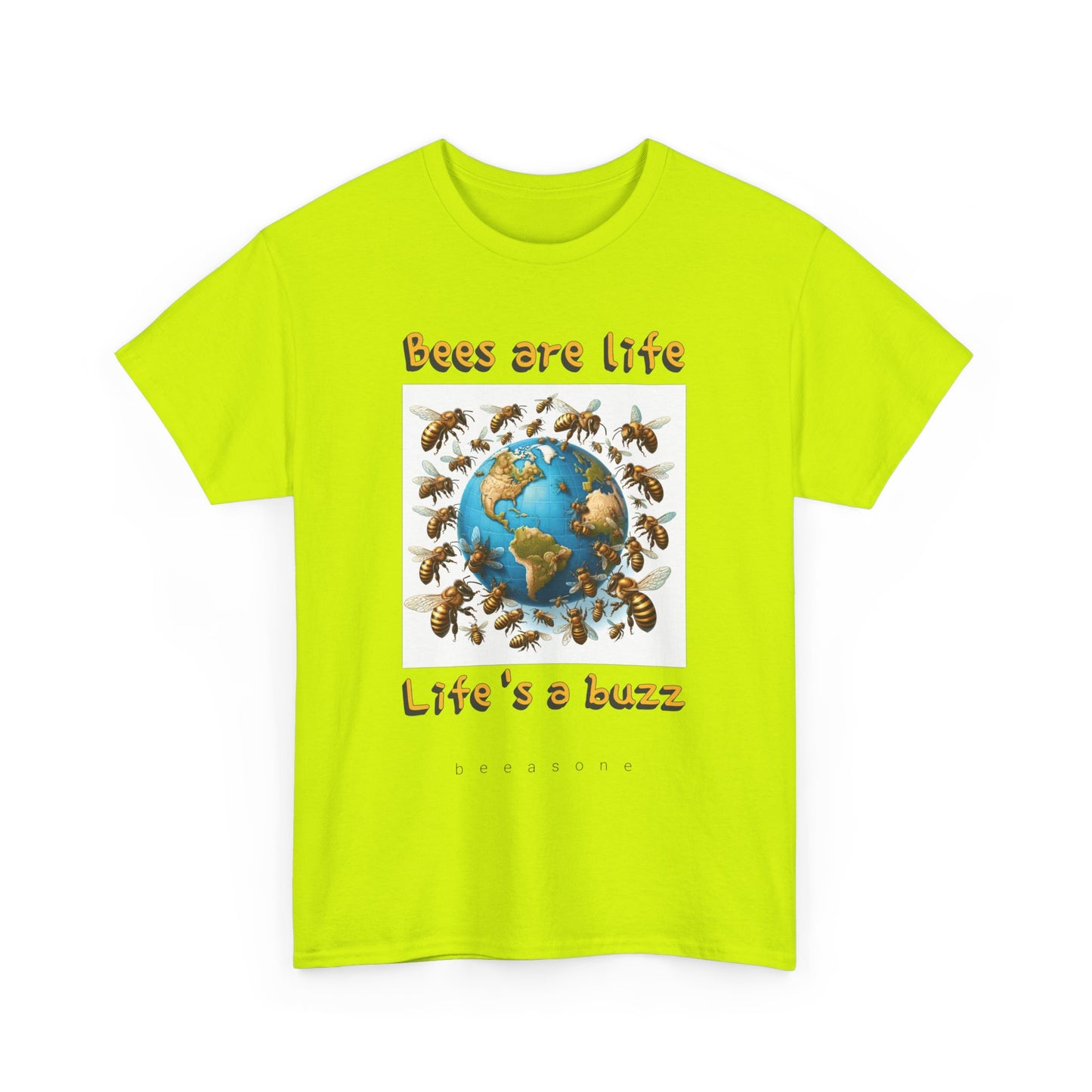 Bees are life. Life's a buzz beeasone unisex Heavy Cotton T-shirt . Diff sizes and colors available.