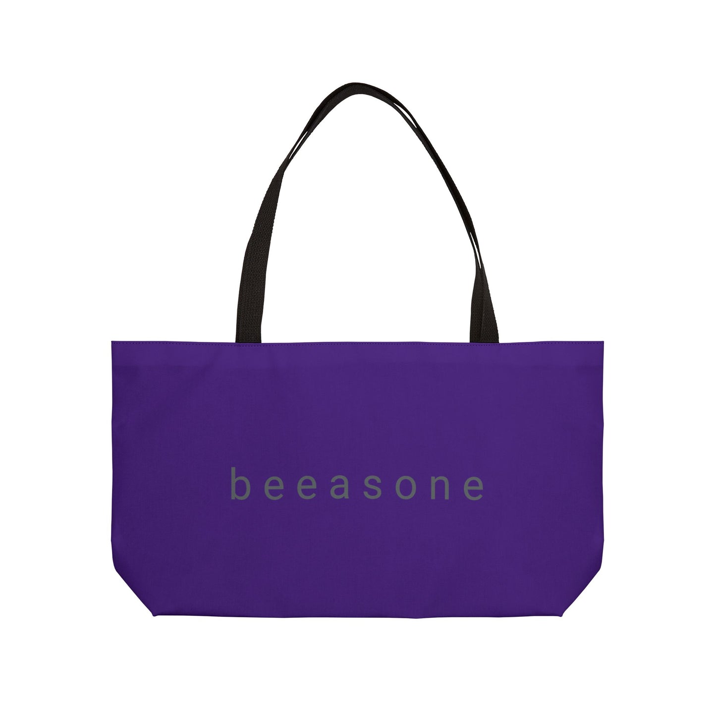 Life's happier with bees beeasone weekender tote bag Purple