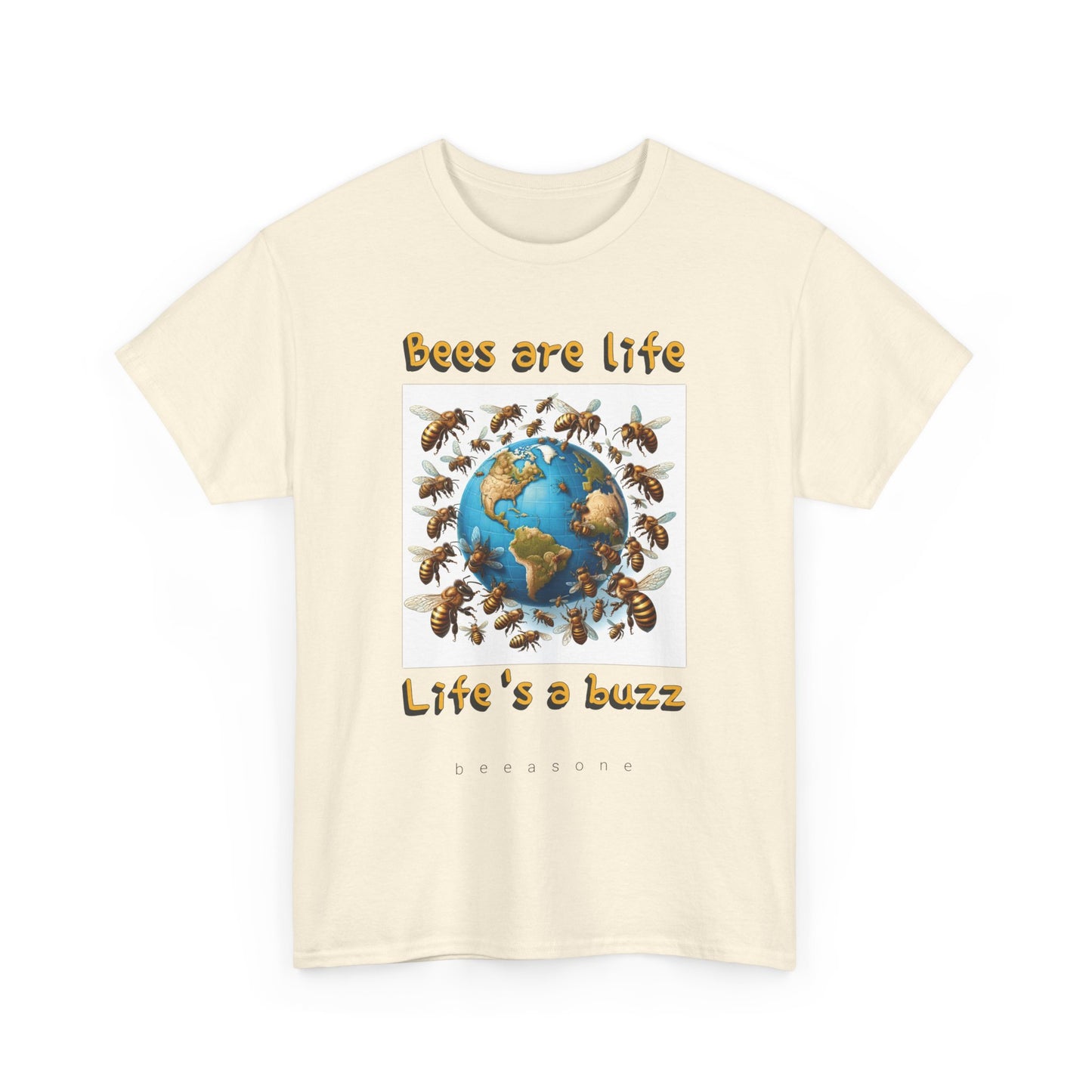 Bees are life. Life's a buzz beeasone unisex Heavy Cotton T-shirt . Diff sizes and colors available.