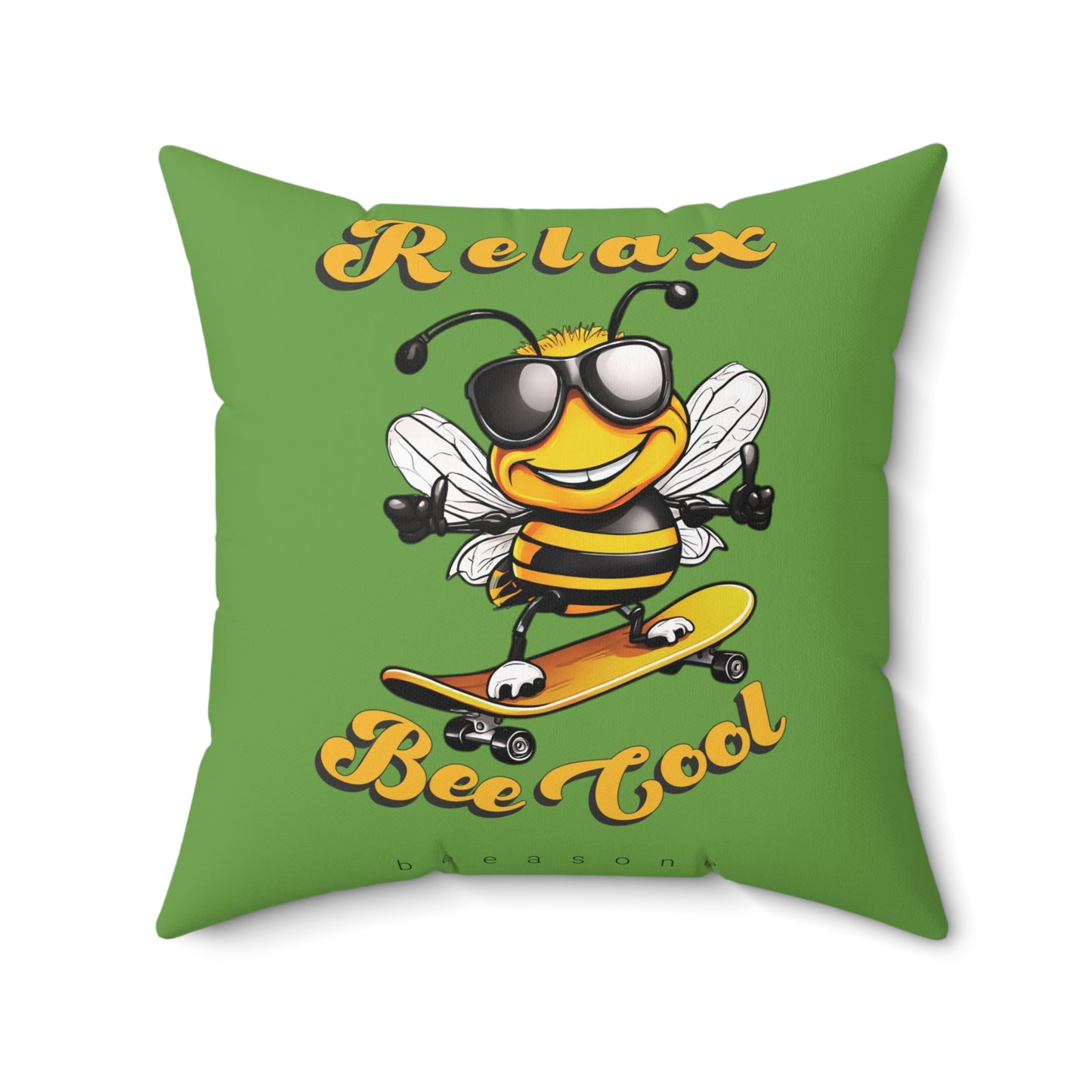 Relax Bee Cool square cushion / Pillow from beeasone