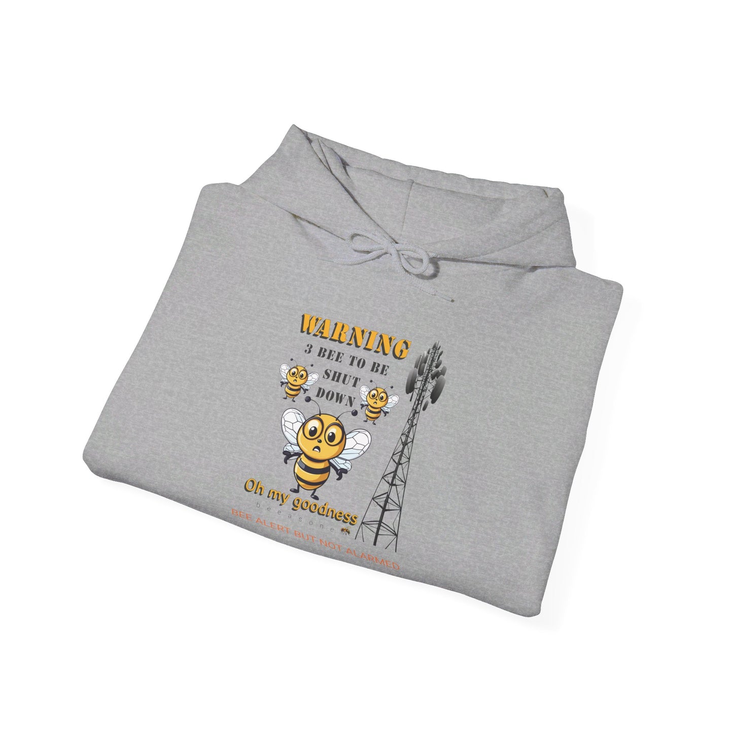 WARNING 3 Bee Network Shutdown beeasone Unisex Heavy Blend™ Hooded Sweatshirt available in diff colors and sizes