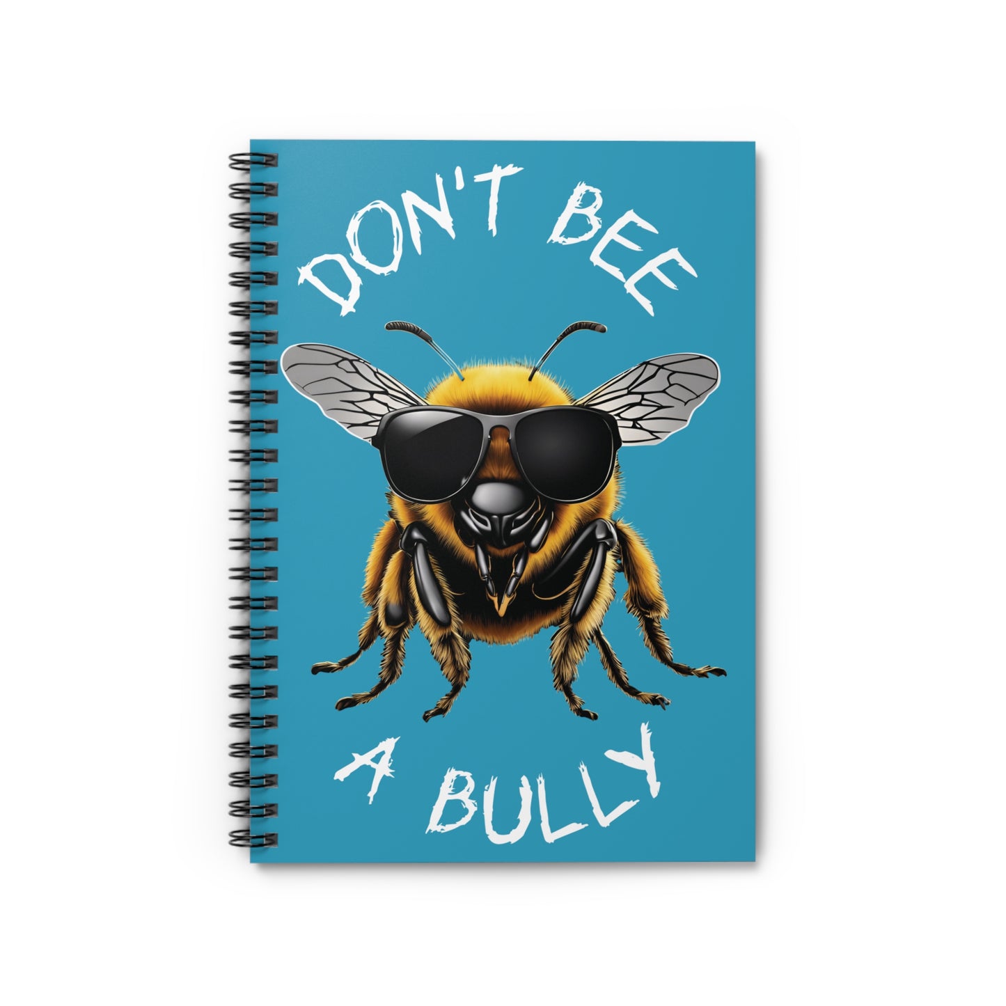 Don't bee a bully note book - Turquoise