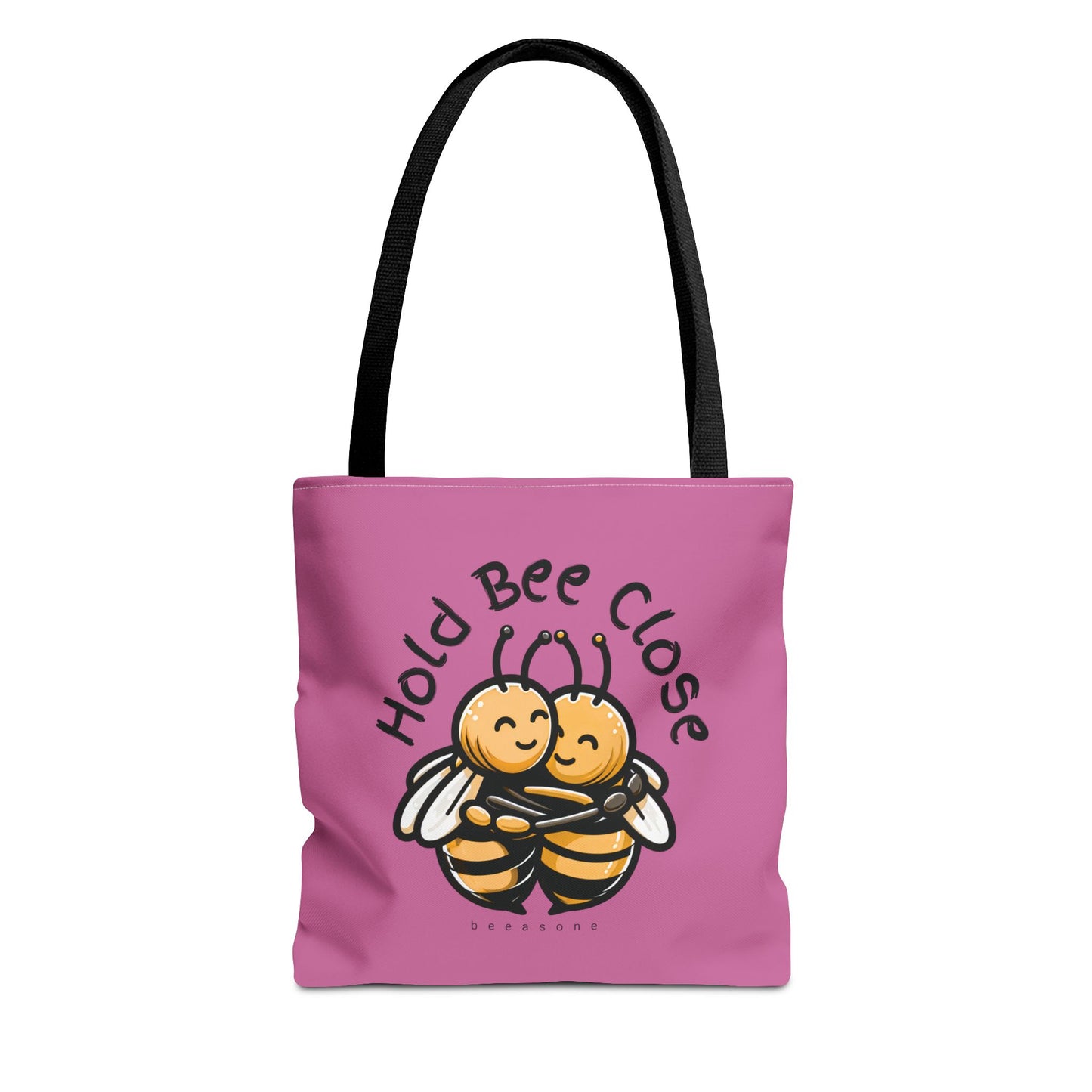 Hold bee close beeasone stylish light pink tote bag