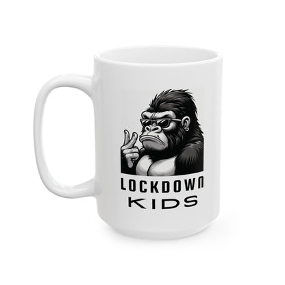 Lockdown Kids Gorilla Double-Sided Coffee Cup