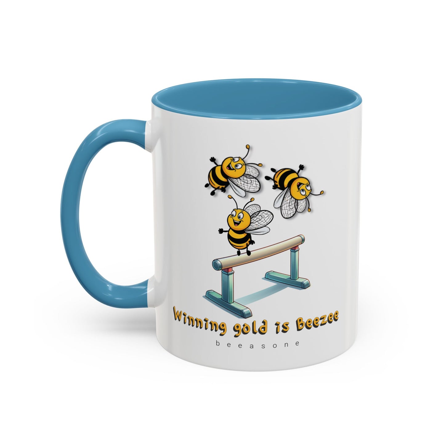 Gymnastics beeasone Hot Chocolate or Coffee Mug (Standard size 11oz or 15oz lead and BPA Free)