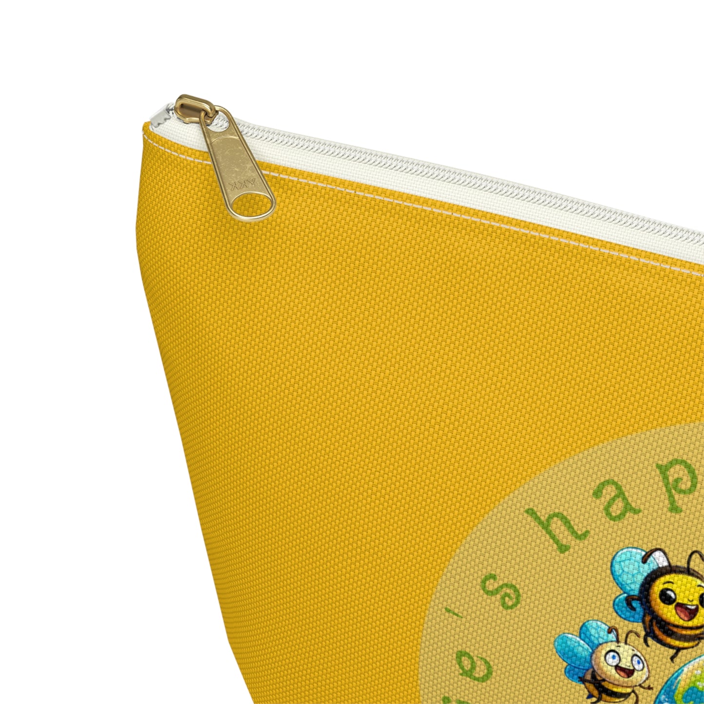 Life's happier with bees beeasone stylish cosmetics pouch