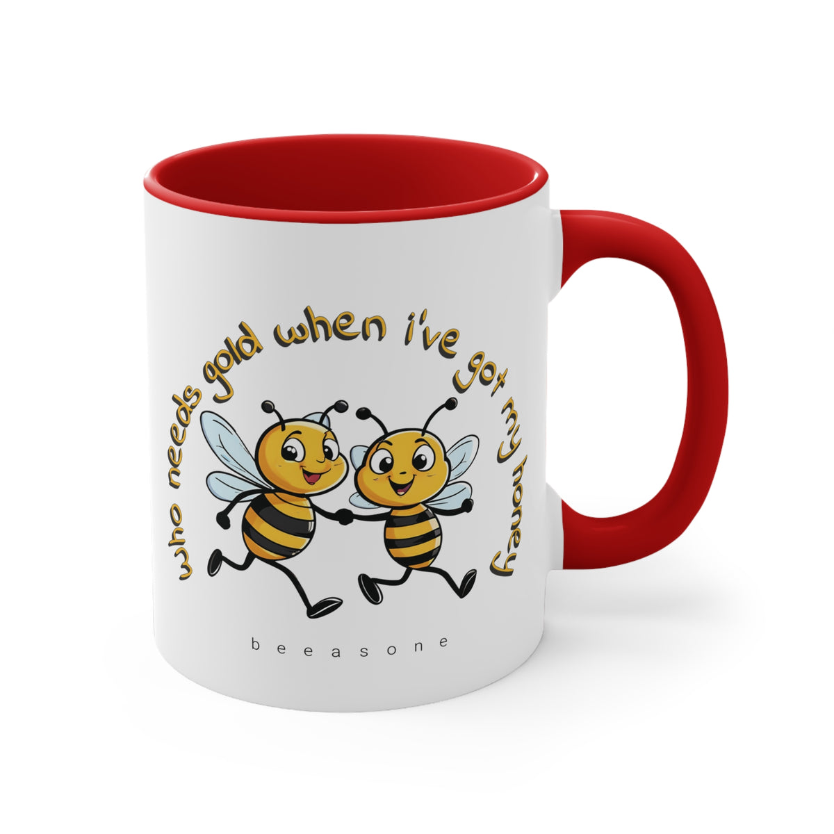 Gold (honey) beeasone coloured Coffee Mug 325ml (Standard 11oz)