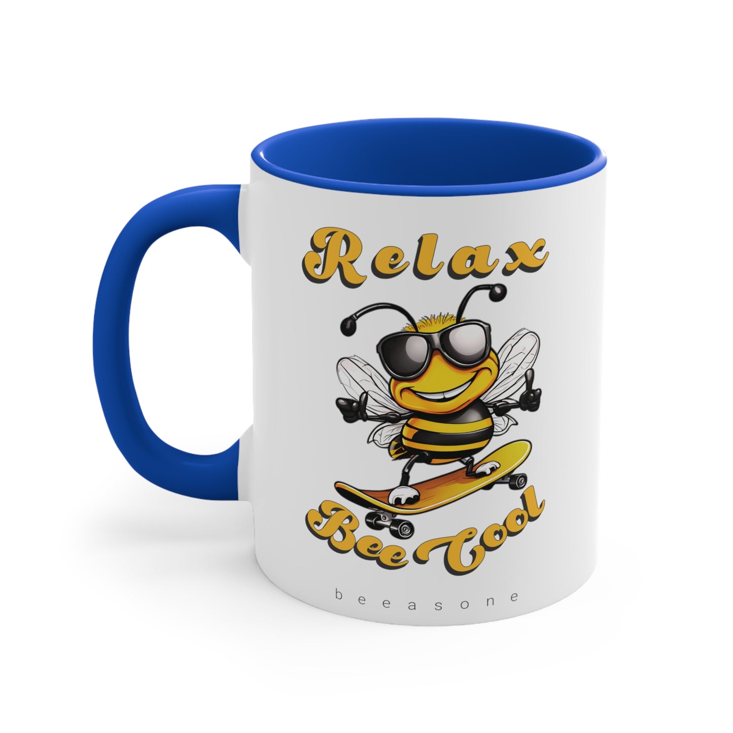 Relax with a cool beeasone coloured Coffee Mug 325ml (Standard 11oz)