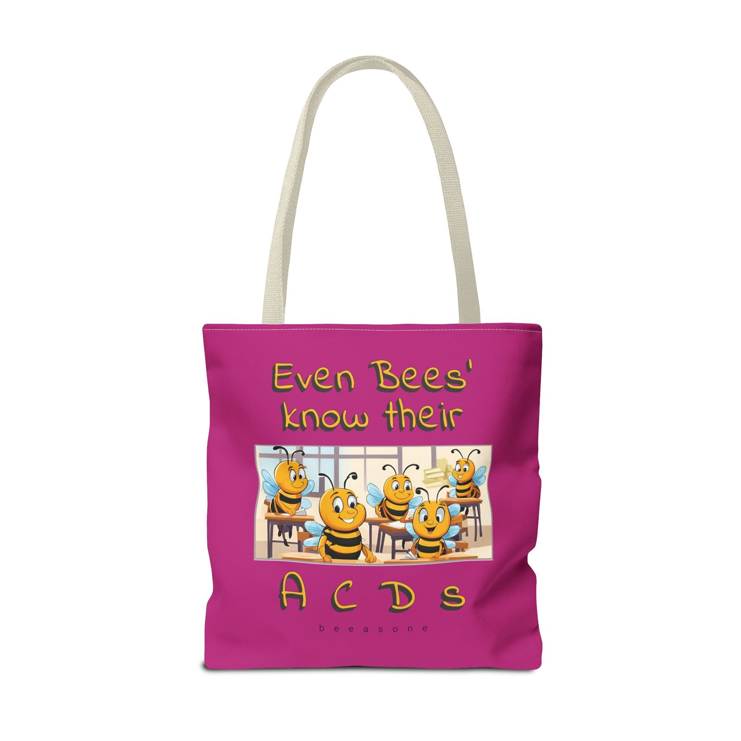 Even bees know their A C D s beeasone stylish pinke Tote Bag Special Spelling Bee Promotion