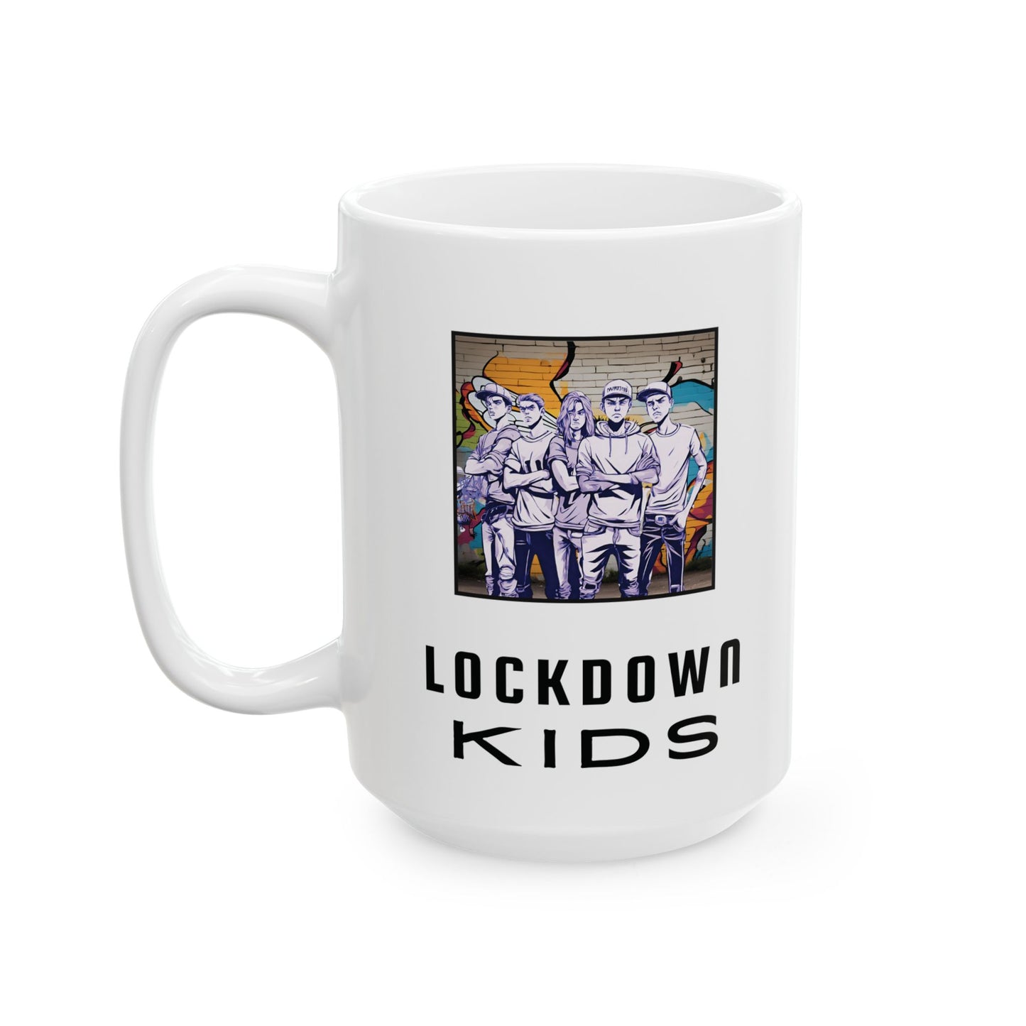 Lockdown Kids not happy double sided - Covid Lockdown Cup