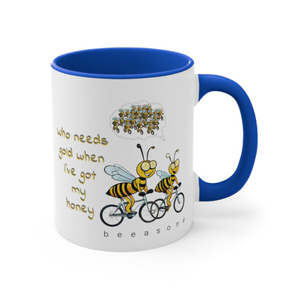 Who needs gold beeasone coloured Coffee Mug 325ml (Standard 11oz)