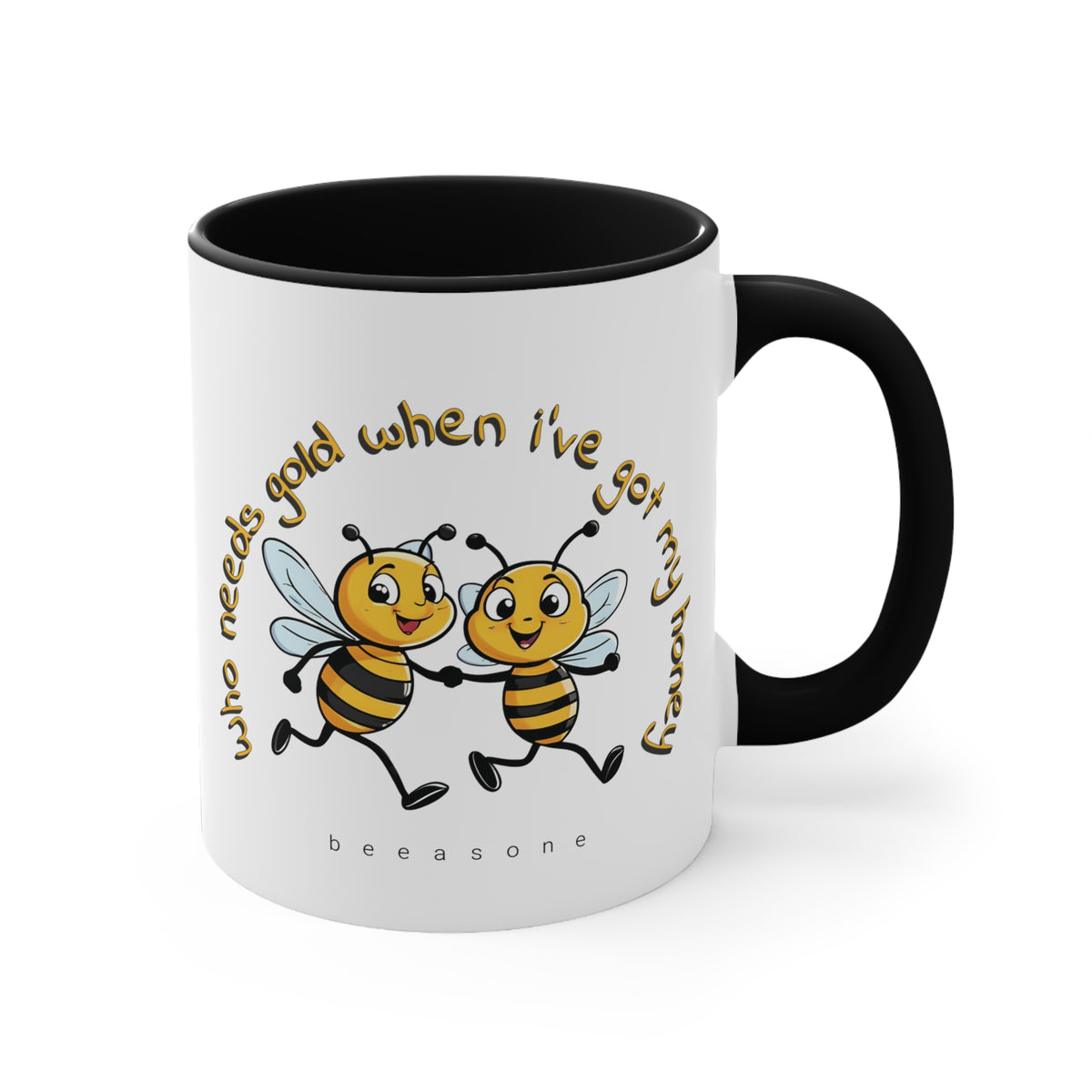 Gold (honey) beeasone coloured Coffee Mug 325ml (Standard 11oz)