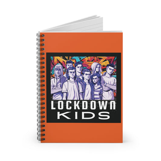 Lockdown Kids spiral note book - Orange