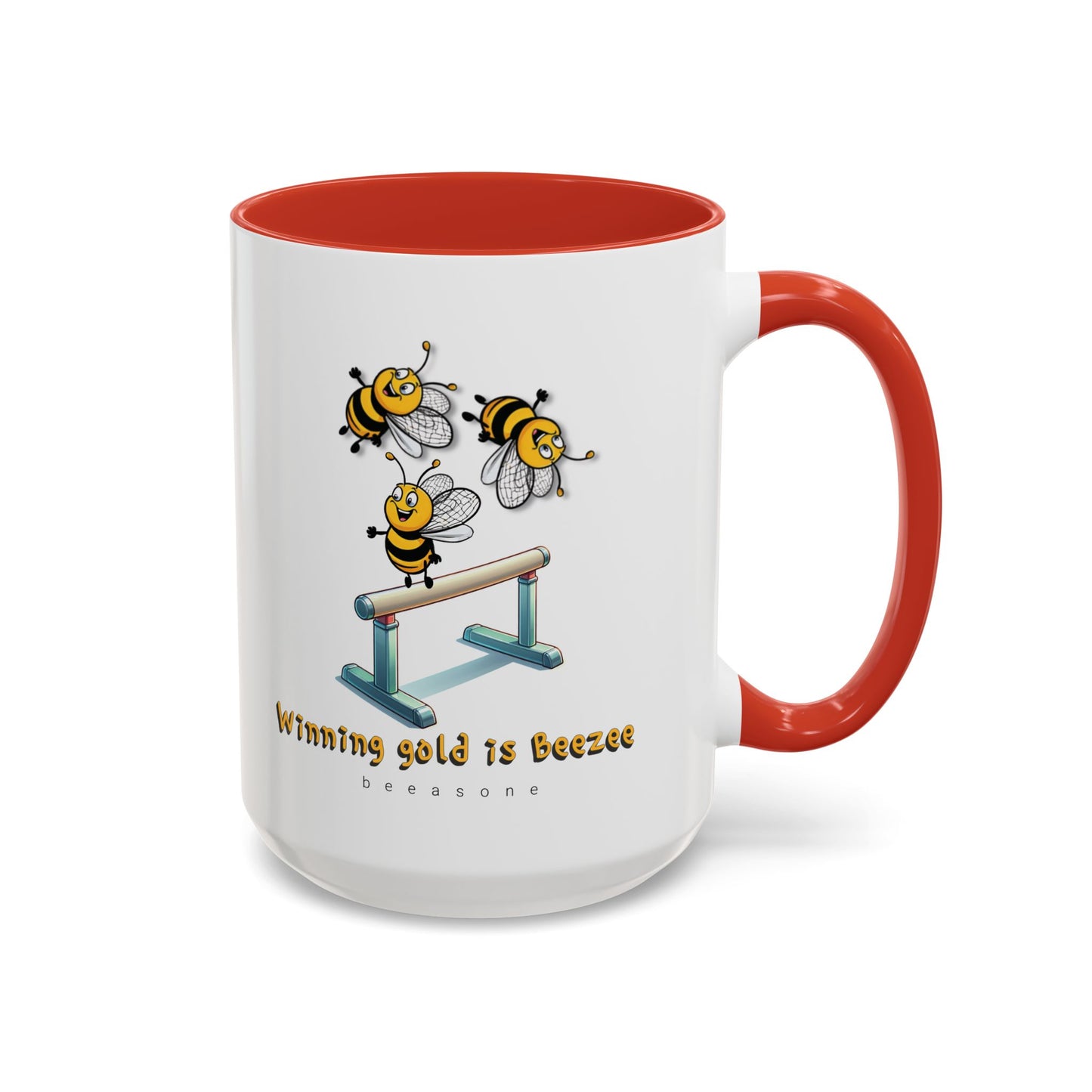 Gymnastics beeasone Hot Chocolate or Coffee Mug (Standard size 11oz or 15oz lead and BPA Free)