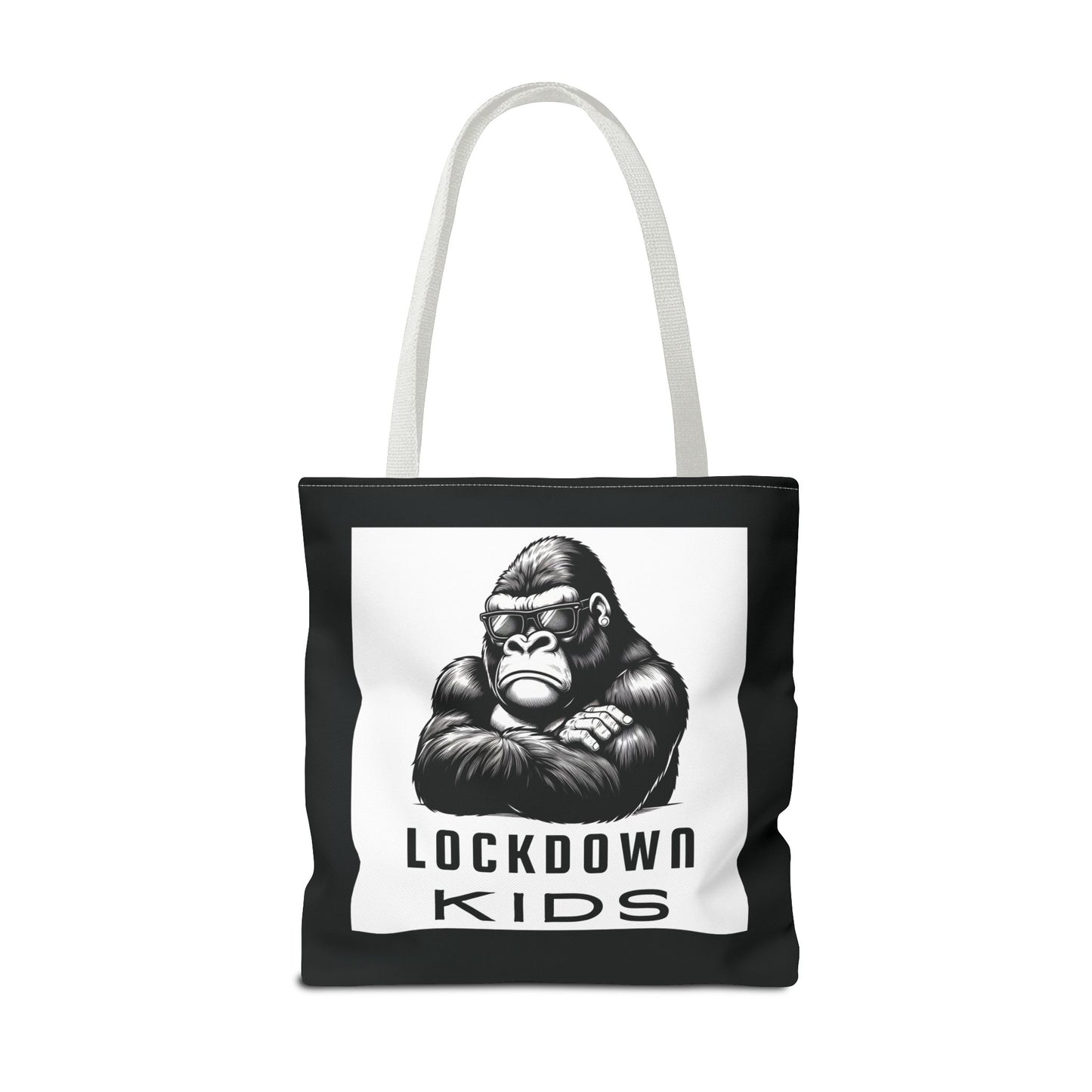 Lockdown Kids - T o t e  B a g - V6i on one side & Folded Gorilla on the other