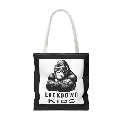 Lockdown Kids - T o t e  B a g - V6i on one side & Folded Gorilla on the other