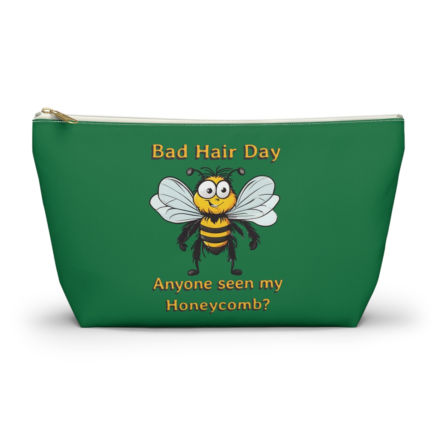 Bad hair day beeasone stylish accessories / cosmetics pouch - dark green Special edition