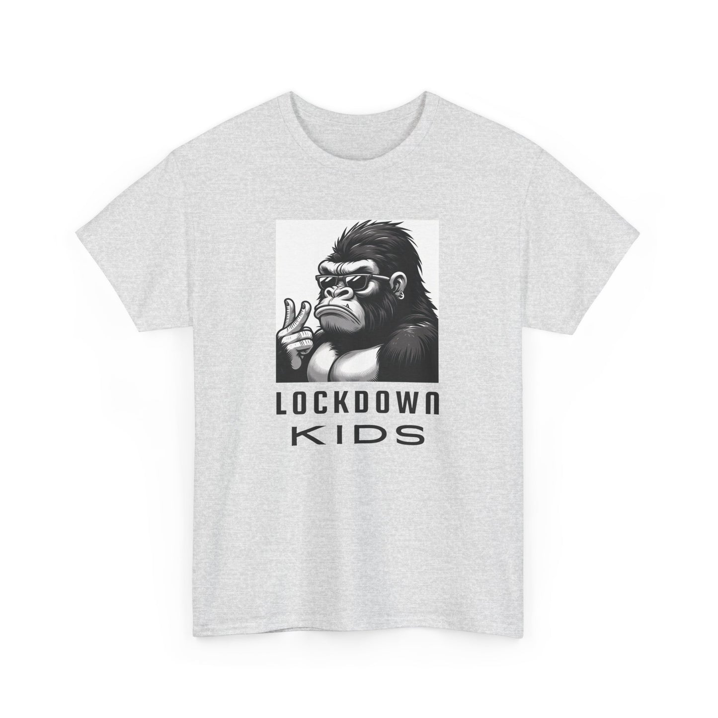 Lockdown Kids Big Gorilla - MF Heavy Cotton available in diff colors and teenage - adult sized tshirt