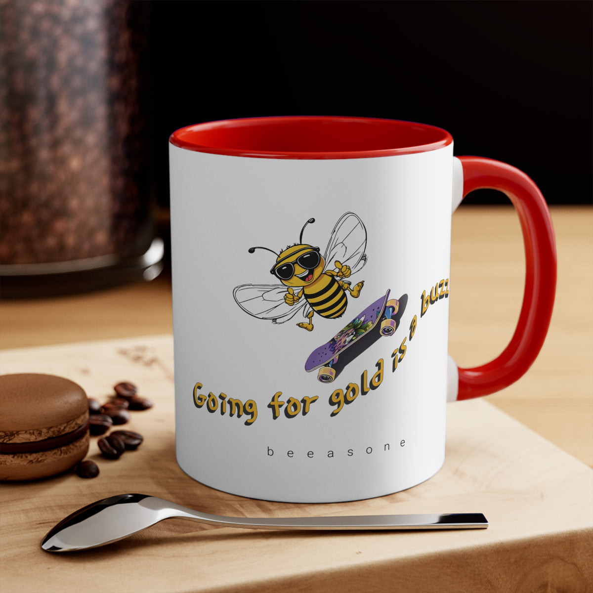Going for Gold is a Buzz beeasone coloured Coffee Mug 325ml (Standard 11oz)