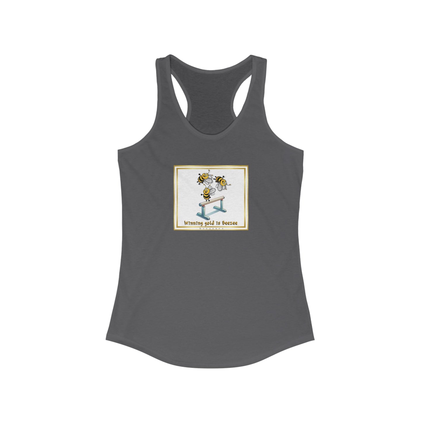 Winning gold gymnastics beeasone Women's Ideal Cool Racerback Tank Top