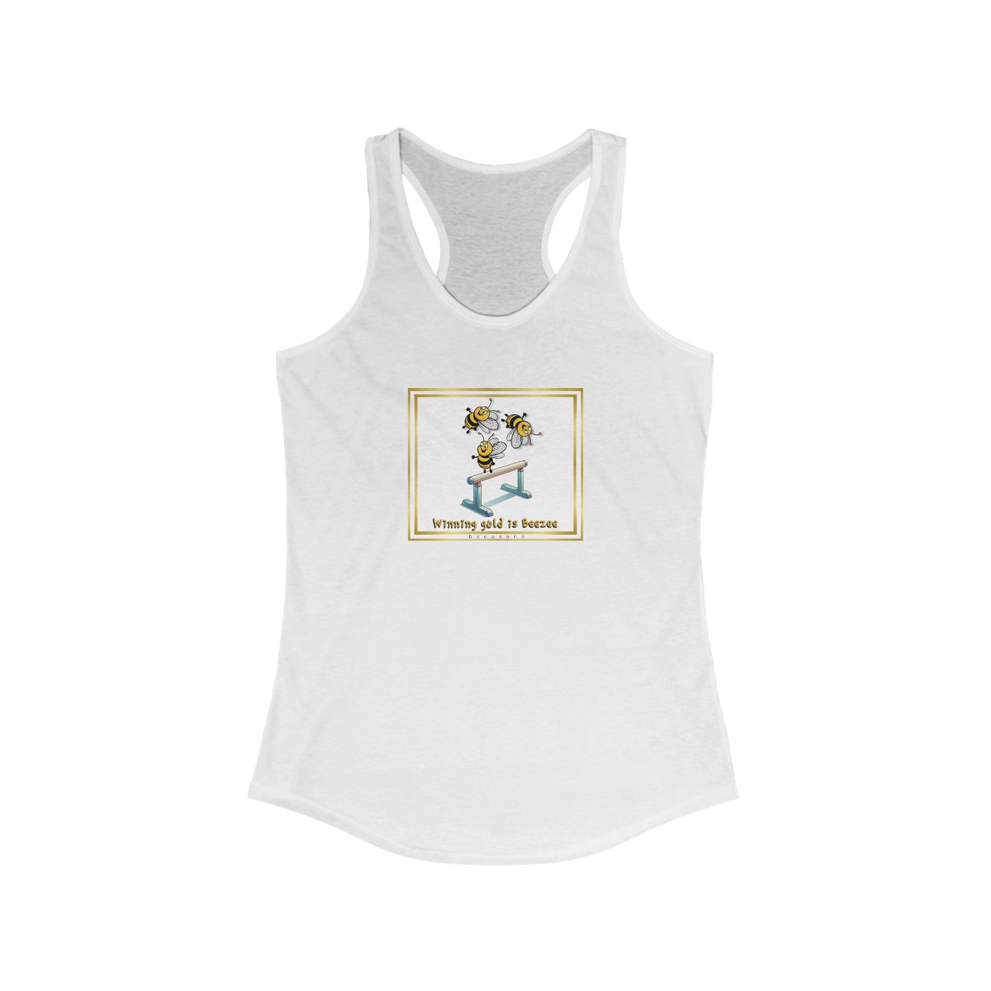 Winning gold gymnastics beeasone Women's Ideal Cool Racerback Tank Top