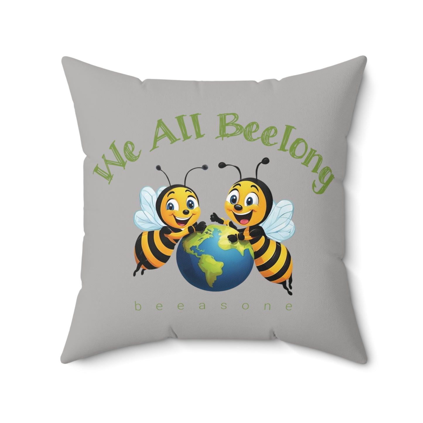 We all beelong beeasone square cushion / pillow (4 sizes available)