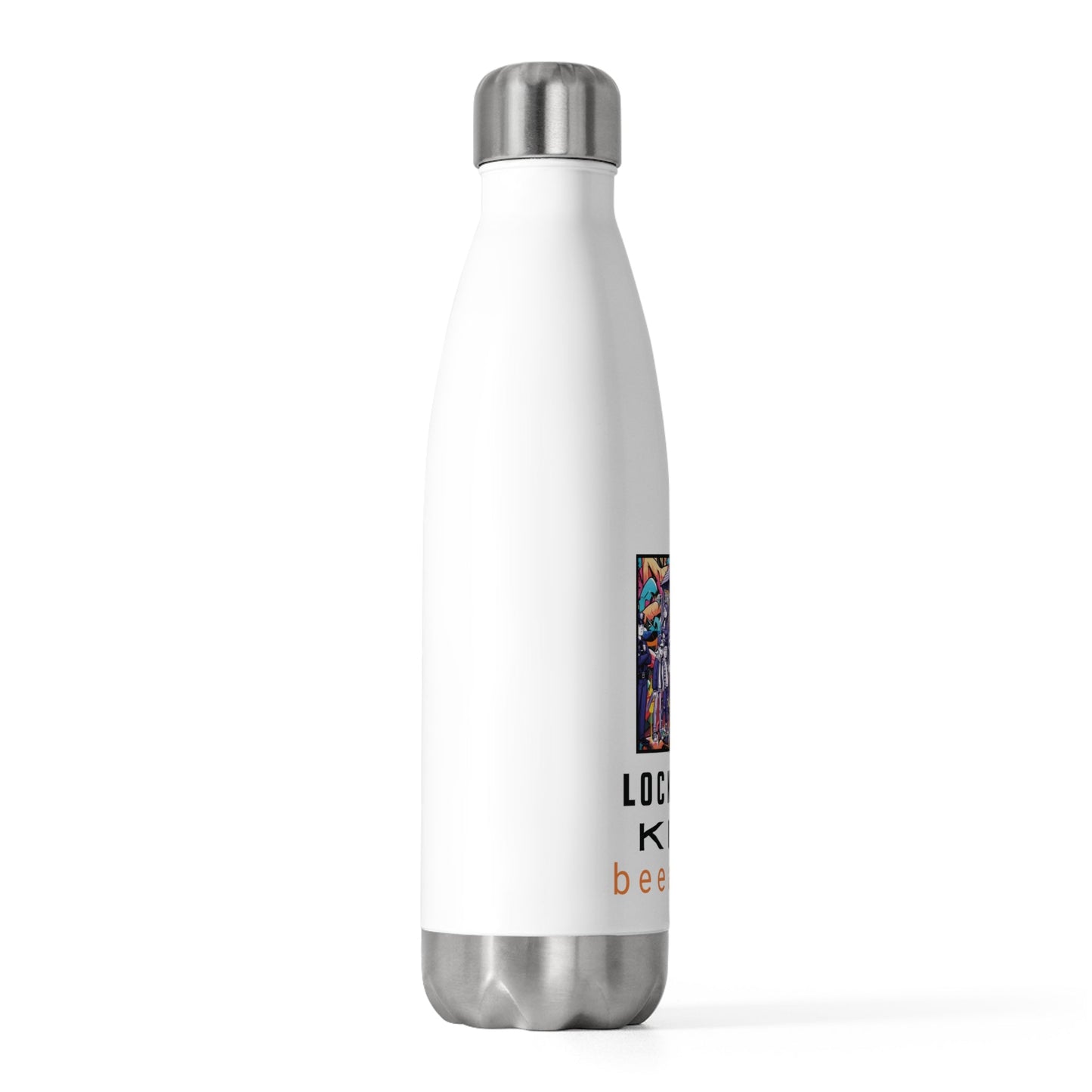 Lockdown kids  playground - 20oz (590mls) Insulated Stainless Steel Bottle with screw-on stainless steel top and silicone seal