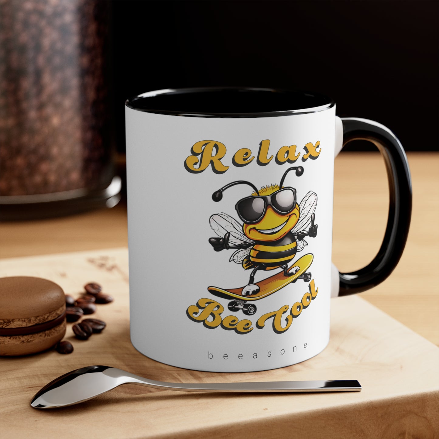 Relax with a cool beeasone coloured Coffee Mug 325ml (Standard 11oz)