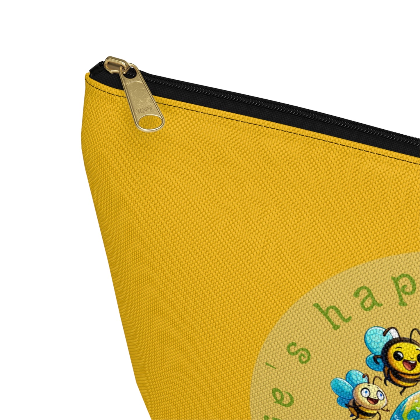 Life's happier with bees beeasone stylish cosmetics pouch