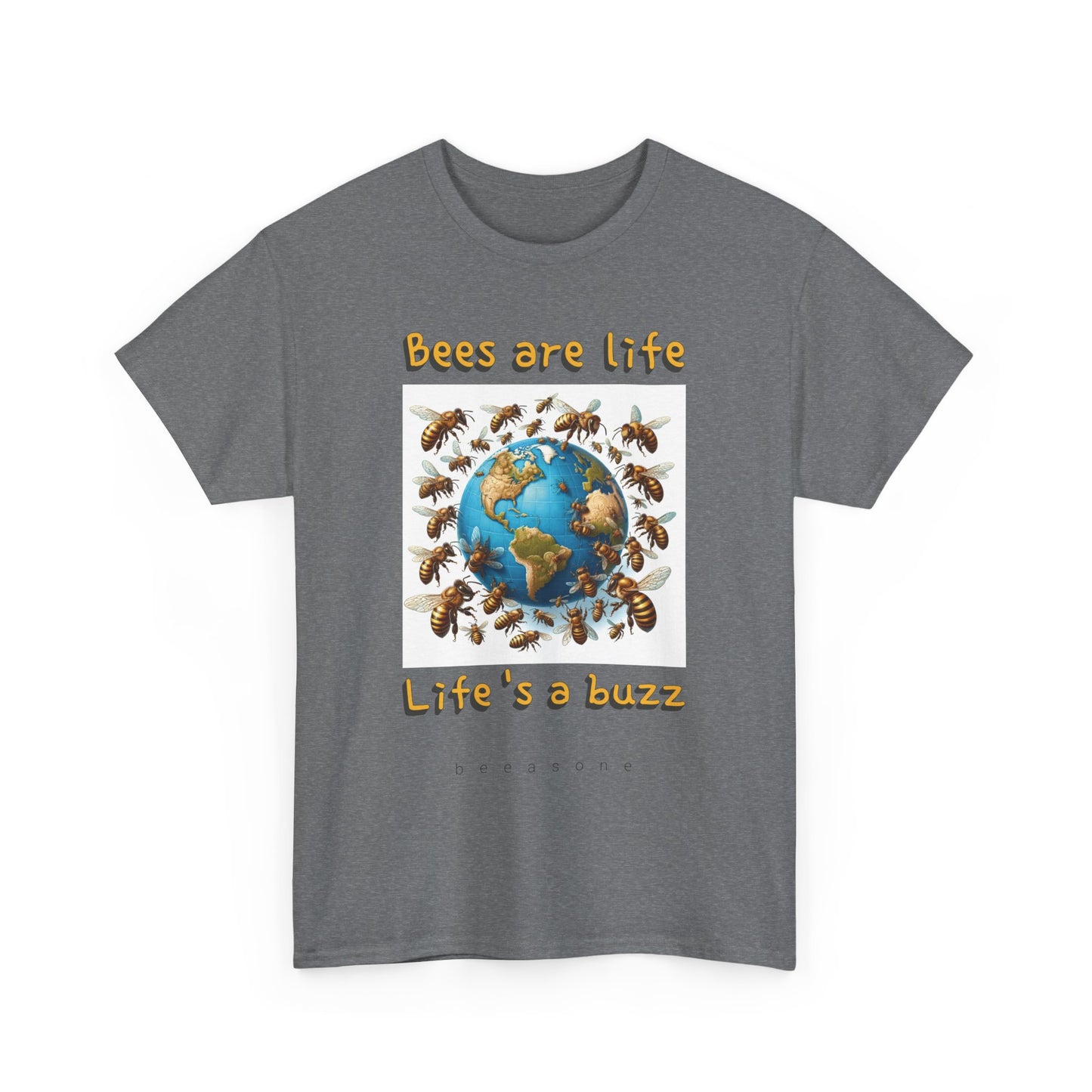 Bees are life. Life's a buzz beeasone unisex Heavy Cotton T-shirt . Diff sizes and colors available.