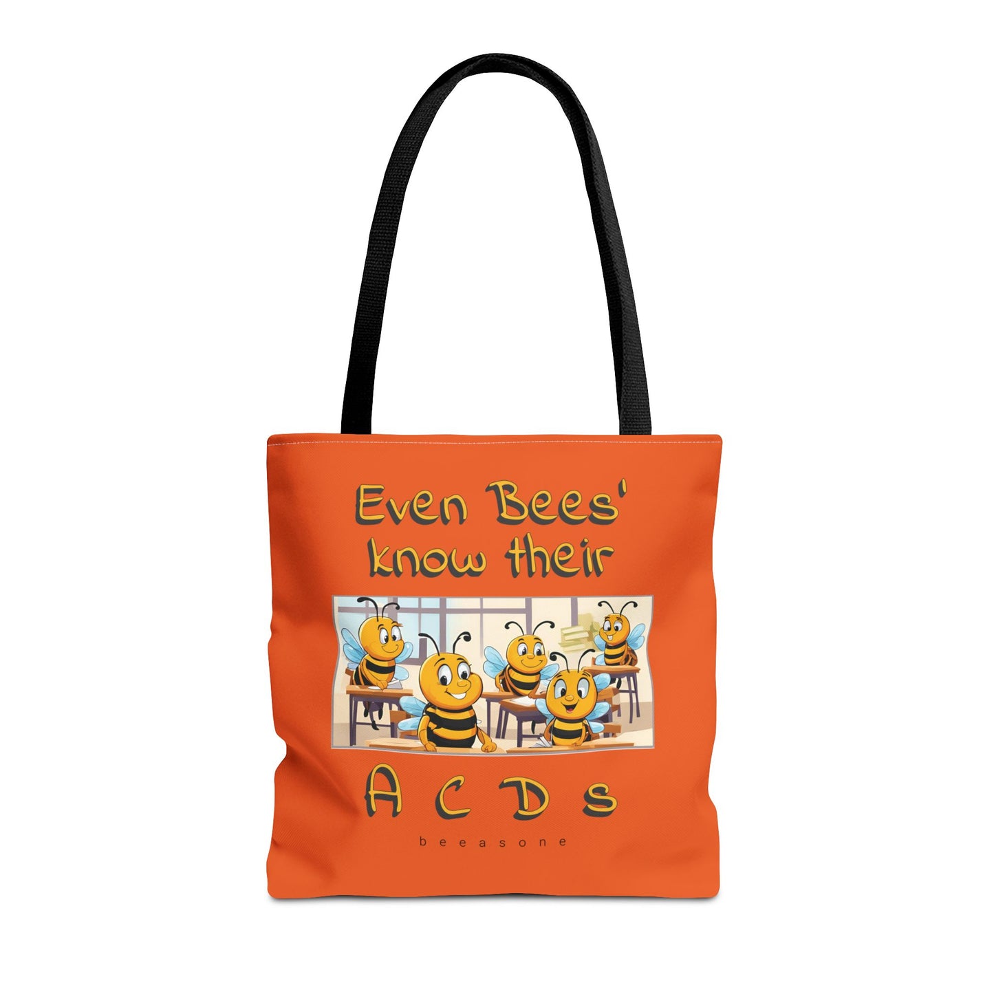 Even bees know their A C D s beeasone stylish orang Tote Bag Special Spelling Bee Promotion