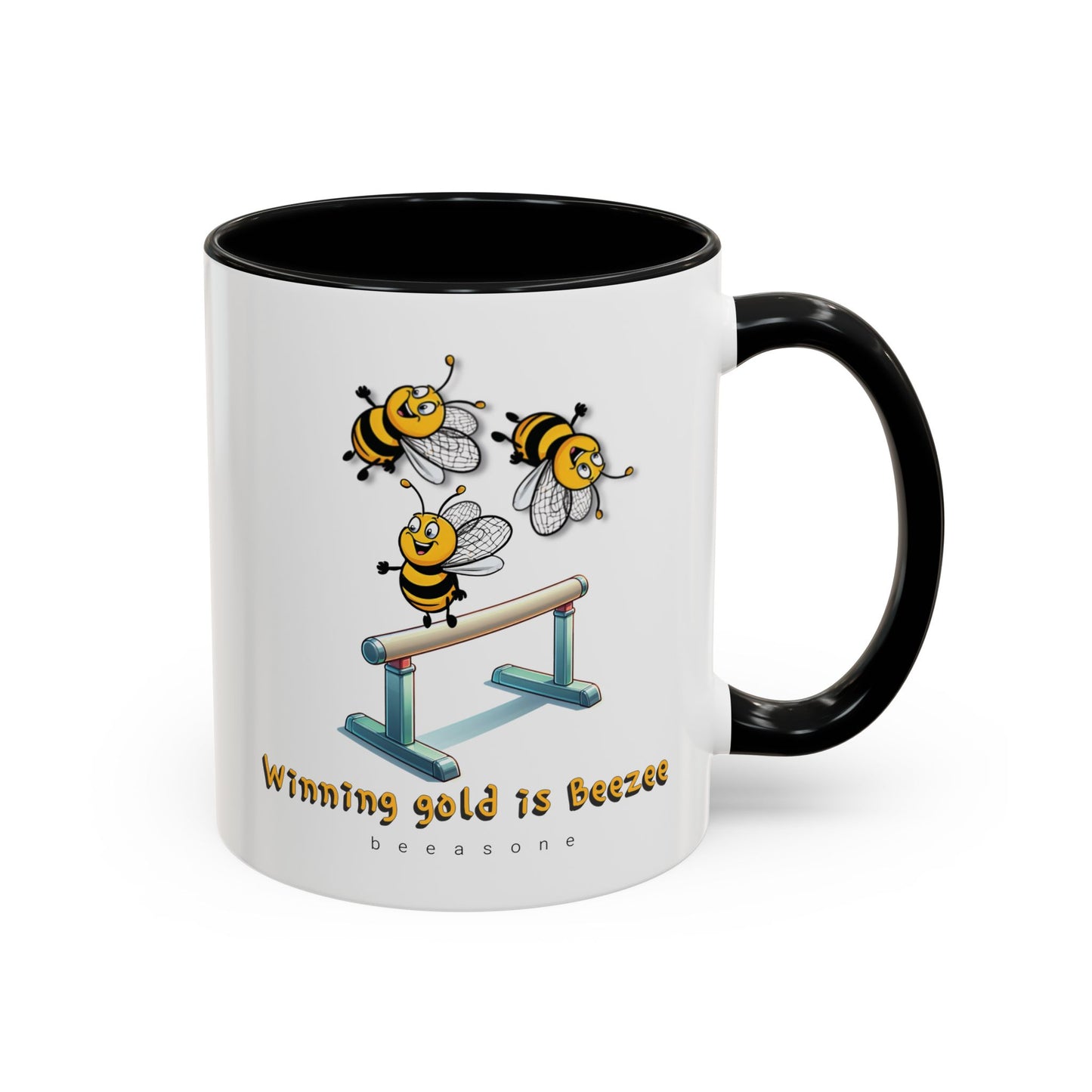Gymnastics beeasone Hot Chocolate or Coffee Mug (Standard size 11oz or 15oz lead and BPA Free)