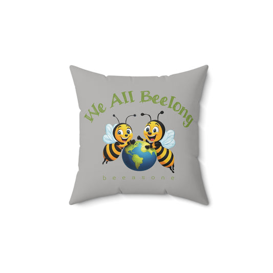 We all beelong beeasone square cushion / pillow (4 sizes available)