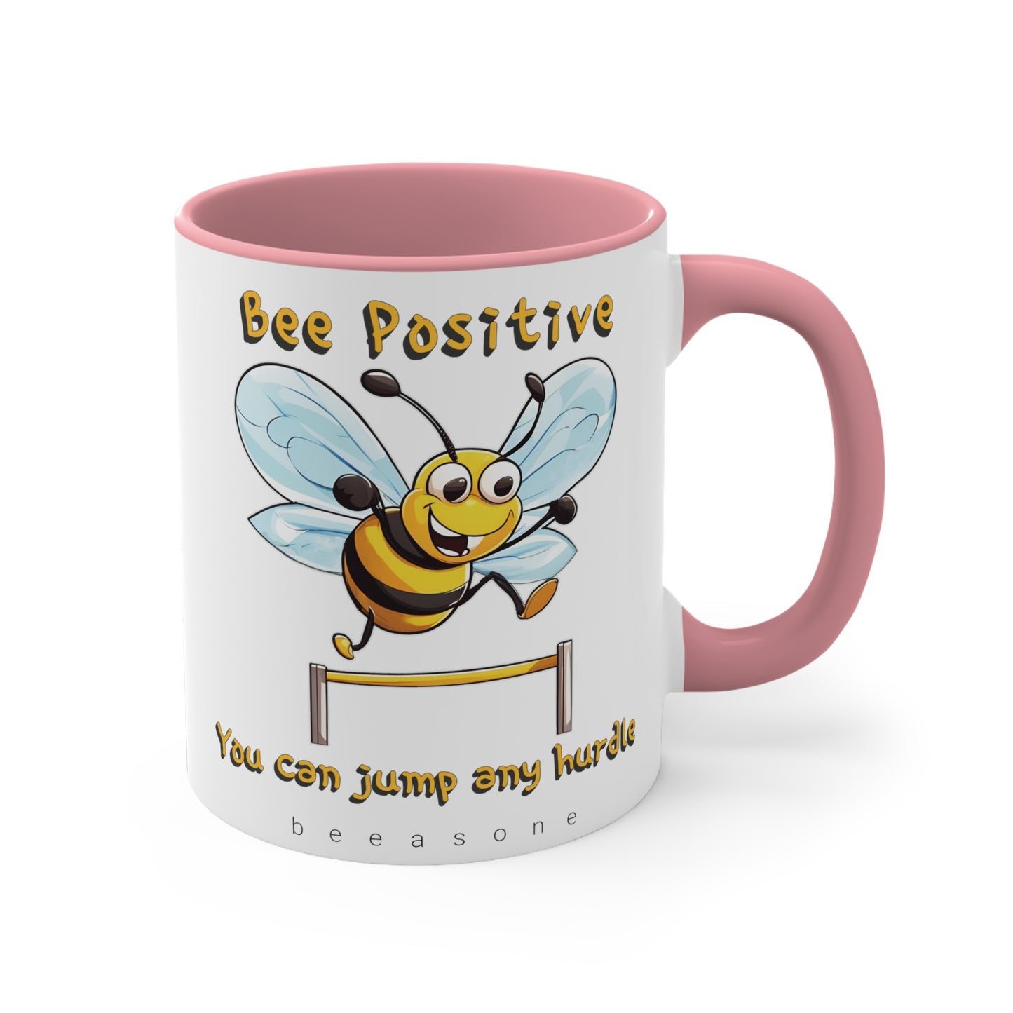 Bee Positive beeasone coloured Coffee Mug 325ml (Standard 11oz)