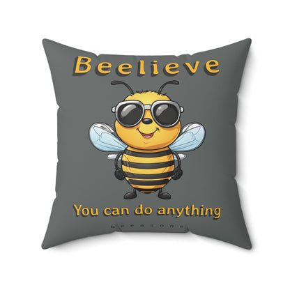 Beelieve you can do anything beeasone square cushion / pillow (4 sizes available) Special edition