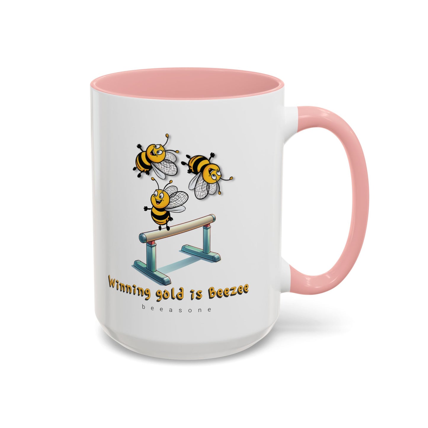 Gymnastics beeasone Hot Chocolate or Coffee Mug (Standard size 11oz or 15oz lead and BPA Free)