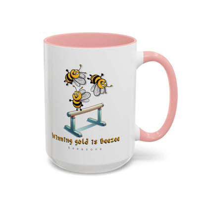 Gymnastics beeasone Hot Chocolate or Coffee Mug (Standard size 11oz or 15oz lead and BPA Free)