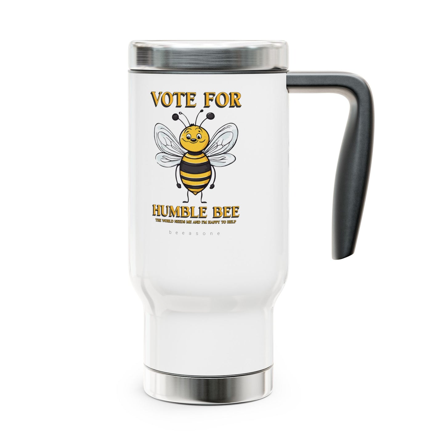 Vote for Humble Bee beeasone Stainless Steel Travel Mug with Handle, 14oz (410mls)