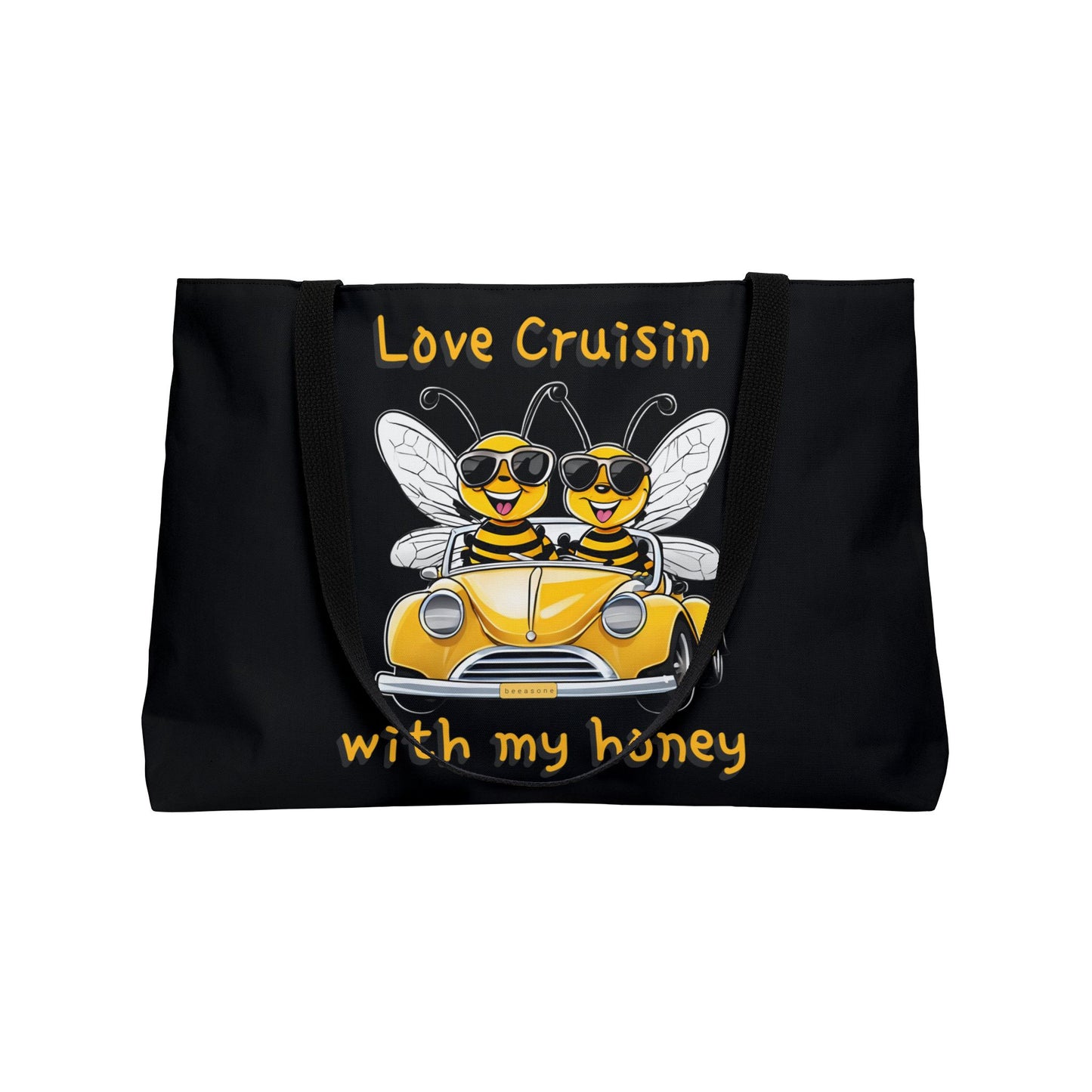 Love cruisin beeasone travel tote bag - black