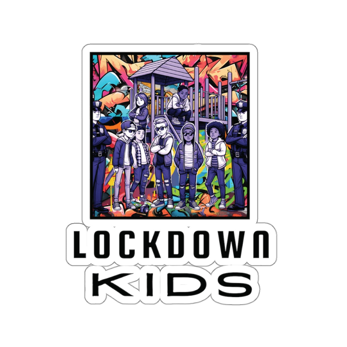 Lockdown Kids stickr - no. 4