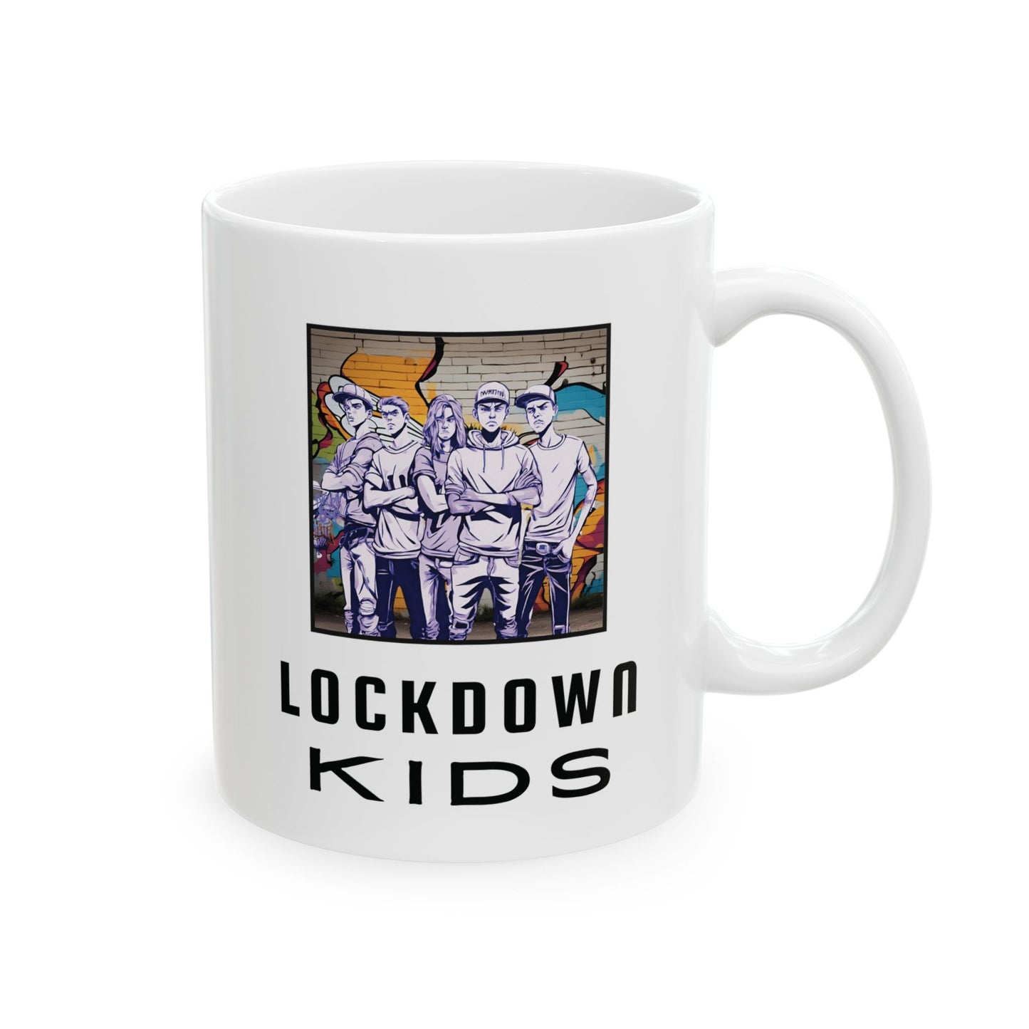 Lockdown Kids not happy double sided - Covid Lockdown Cup