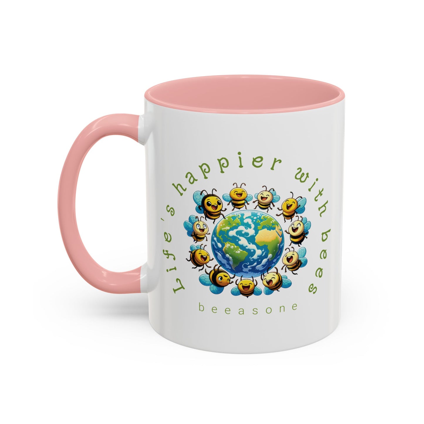 Life's Happier beeasone Hot Chocolate or Coffee Mug 11oz (325mls) or 15oz (443mls)