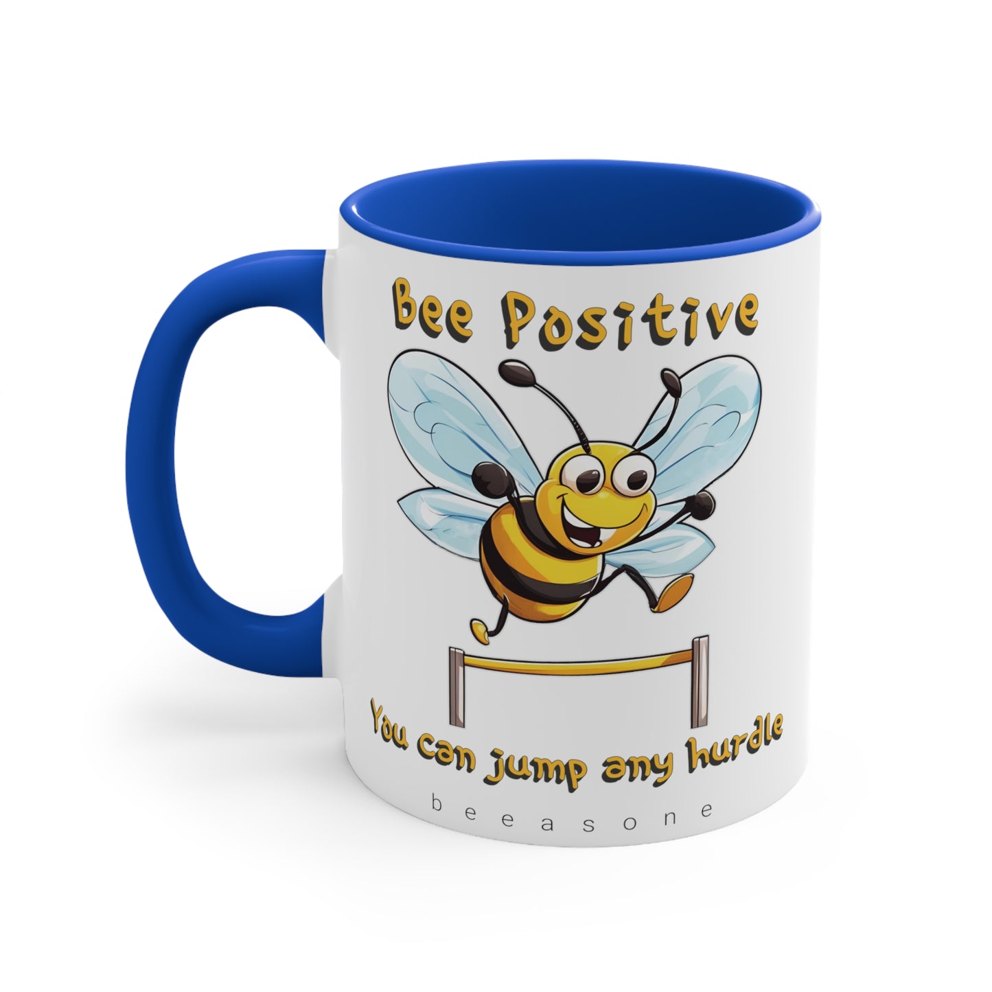 Bee Positive beeasone coloured Coffee Mug 325ml (Standard 11oz)