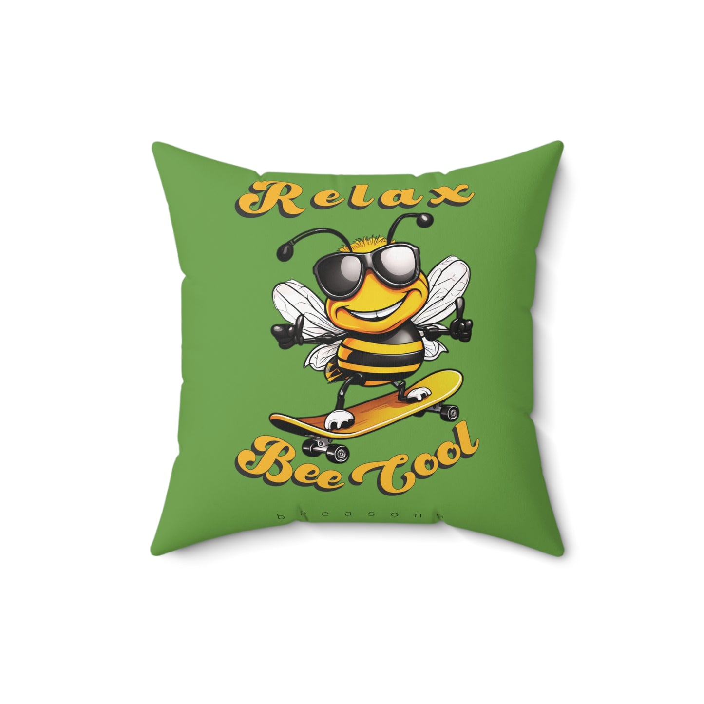 Relax Bee Cool square cushion / Pillow from beeasone