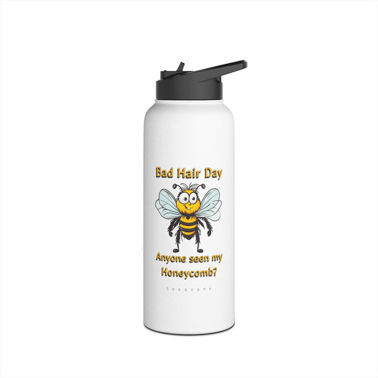 Bad Hair Day beeasone stainless steel body Water Bottle with polypropylene lid BPA free tumbler