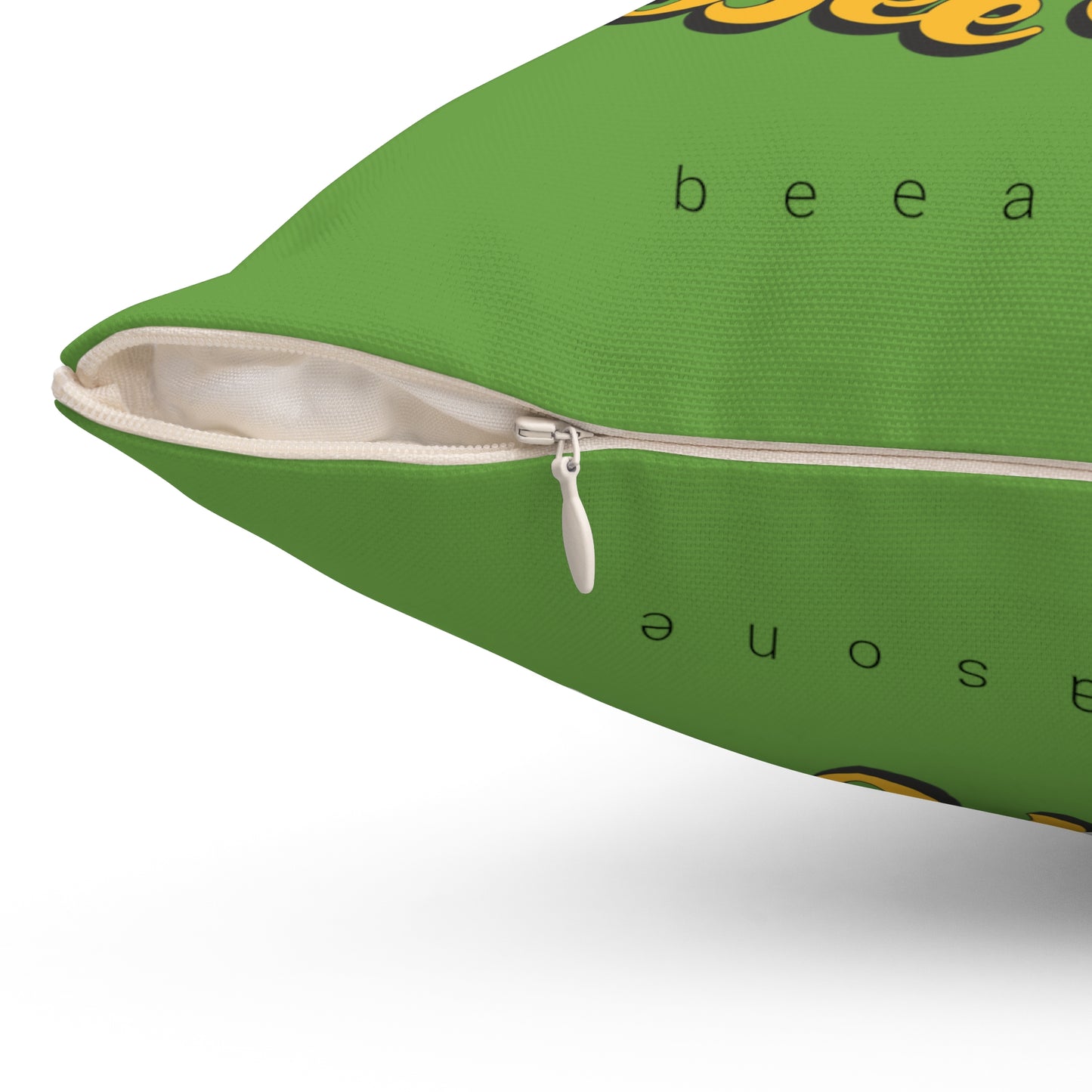 Relax Bee Cool square cushion / Pillow from beeasone