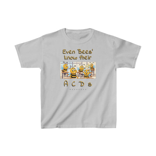 Even bees know their A C D s beeasone  Kids tee - Heavy Cotton™ Tee available in 6 colors and diff sizes